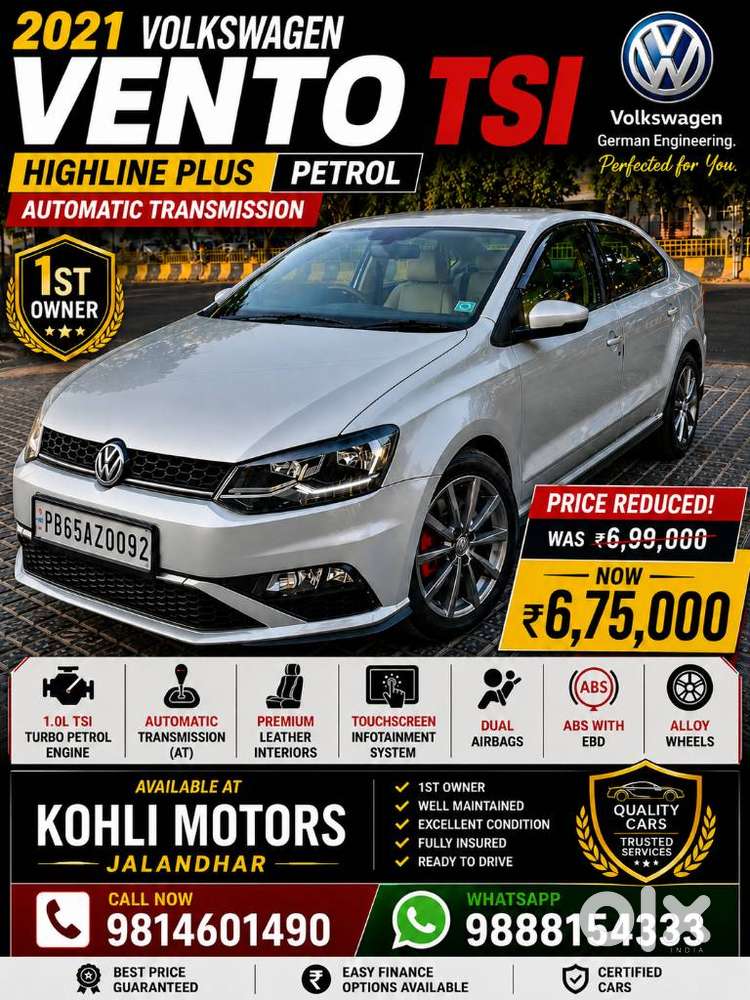 Volkswagen Vento 1.0 Highline Plus At, 2021, Petrol