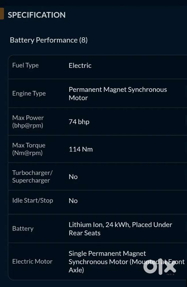 Tata Tiago Ev Xz Plus Lr 2023 Less Than 11000km