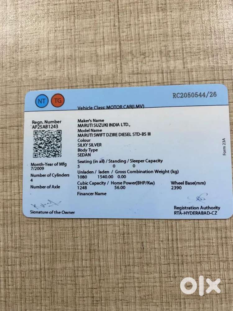 Maruti Suzuki Swift Dzire 2009 Diesel 180000 Km Driven