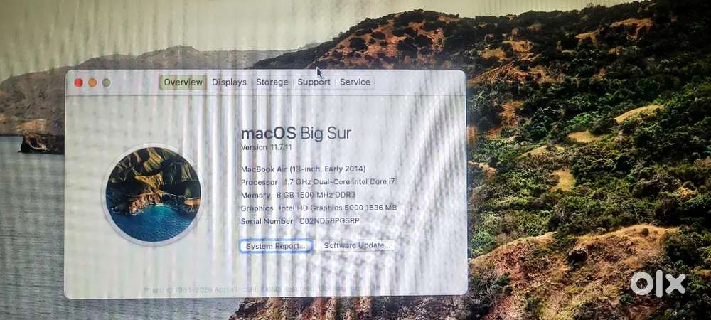 Macbook air i7 pross 8 gb ram 500 gb nvme