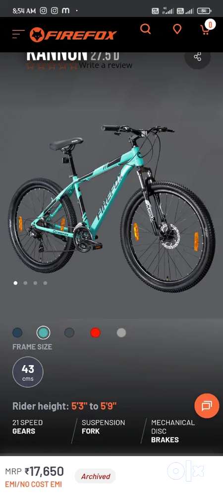 Olx firefox cycle sale