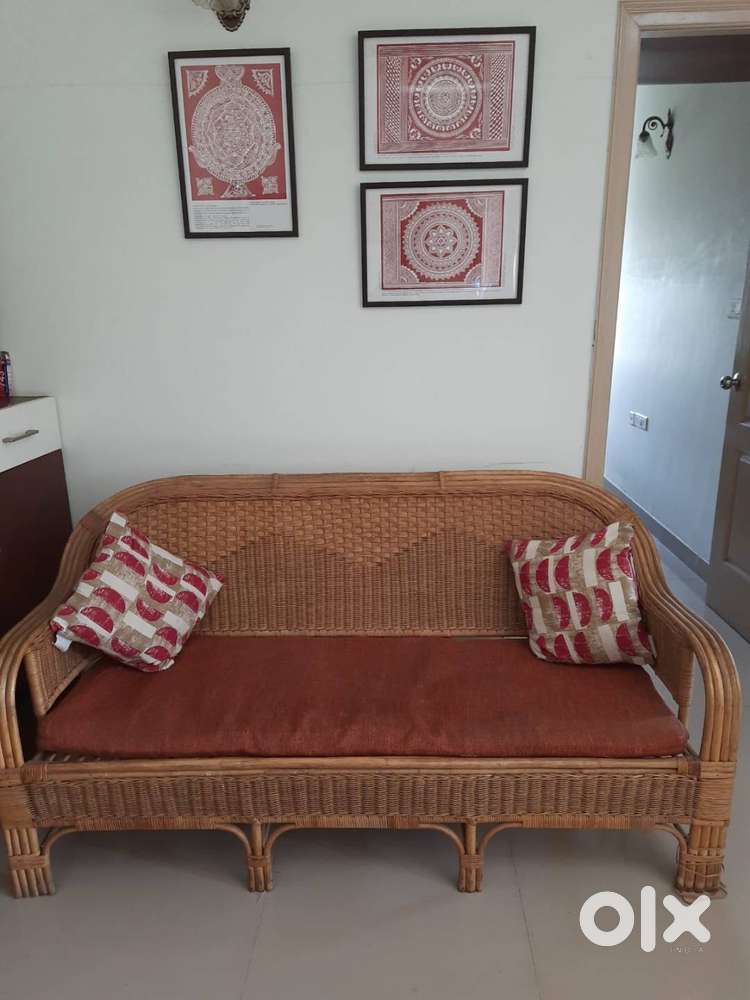 3 Seater Cane Sofa + Centre Table for Sale Sofa & Dining 1753294907
