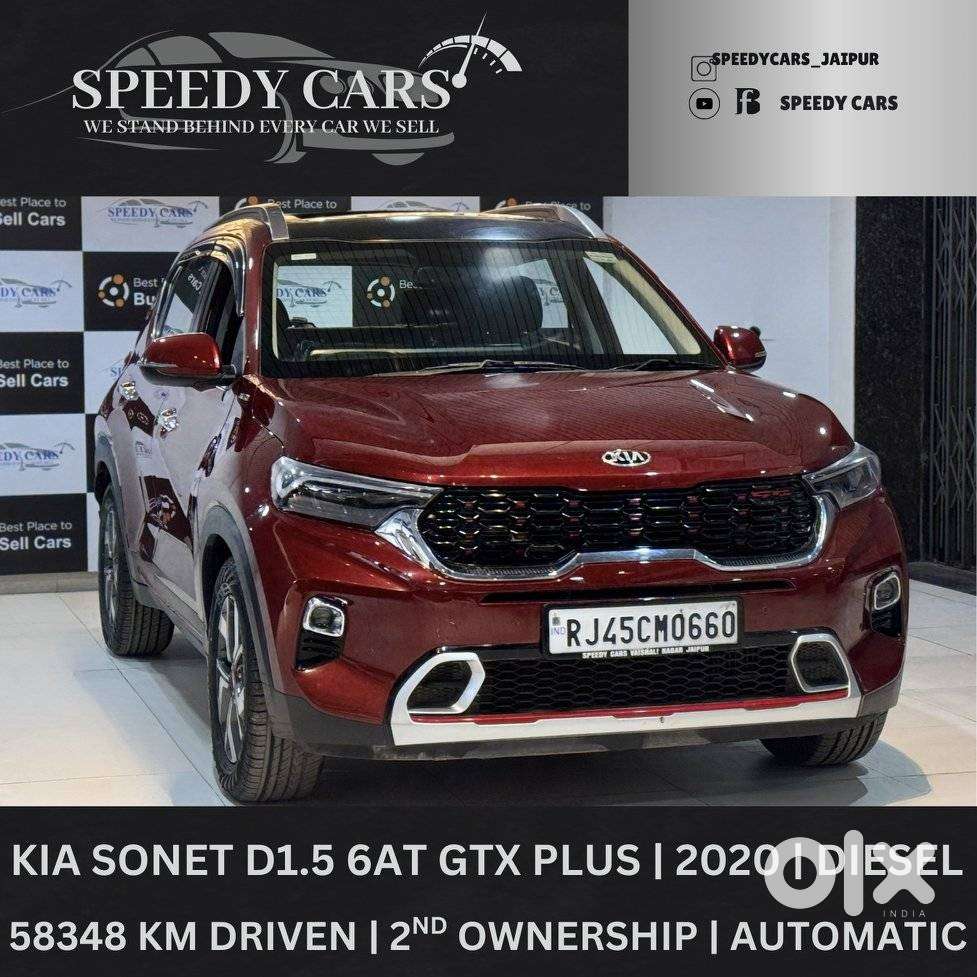 Kia Sonet 1.5 Gtx Plus Diesel At Dt, 2020, Diesel