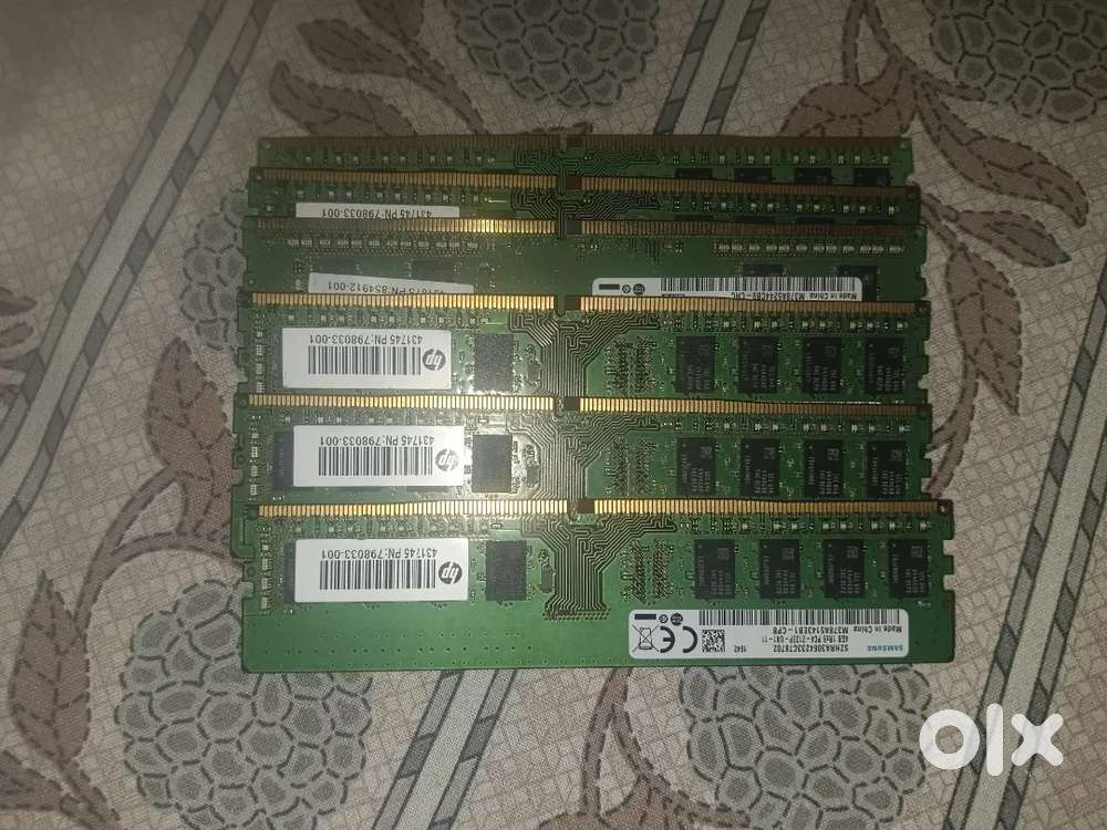 6x Samsung 4GB DDR4 RAM | Total 24GB | 2133/2400MHz