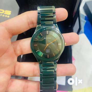 Titan Edge Ceramic Green Luxury Watch SKU 1696QC06 Brand New 20 days Men 1786986224