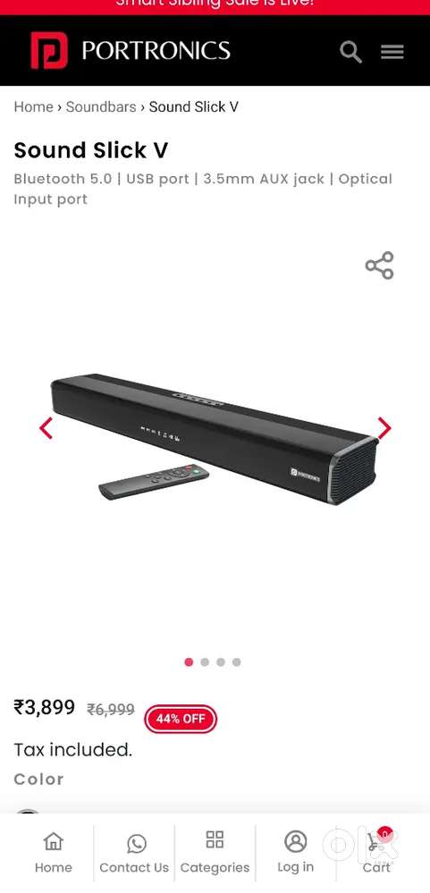Portronics SoundSlick 80W soundbar