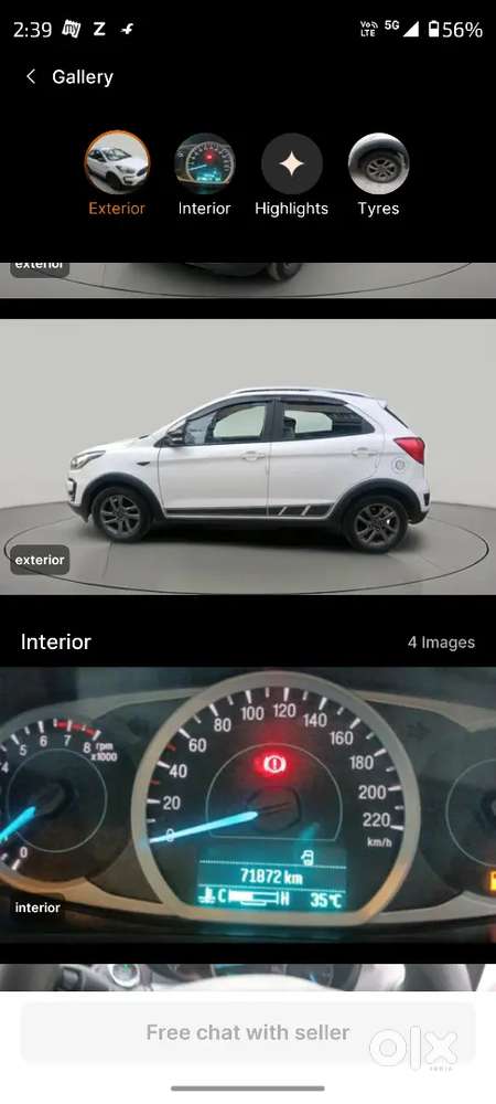 Ford Freestyle 1.2 Titanium Petrol 71800km Driven 2018 Model