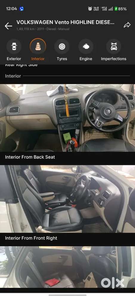 Volkswagen Vento Diesel Highline 2011 Car