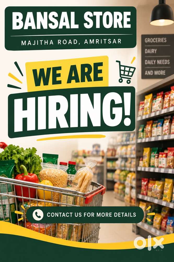 We need a worker for our kirana shop