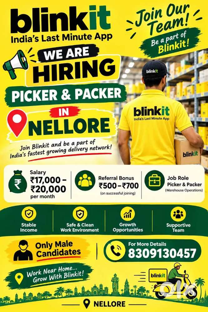 NELLORE PACKERS AND PICKERS K