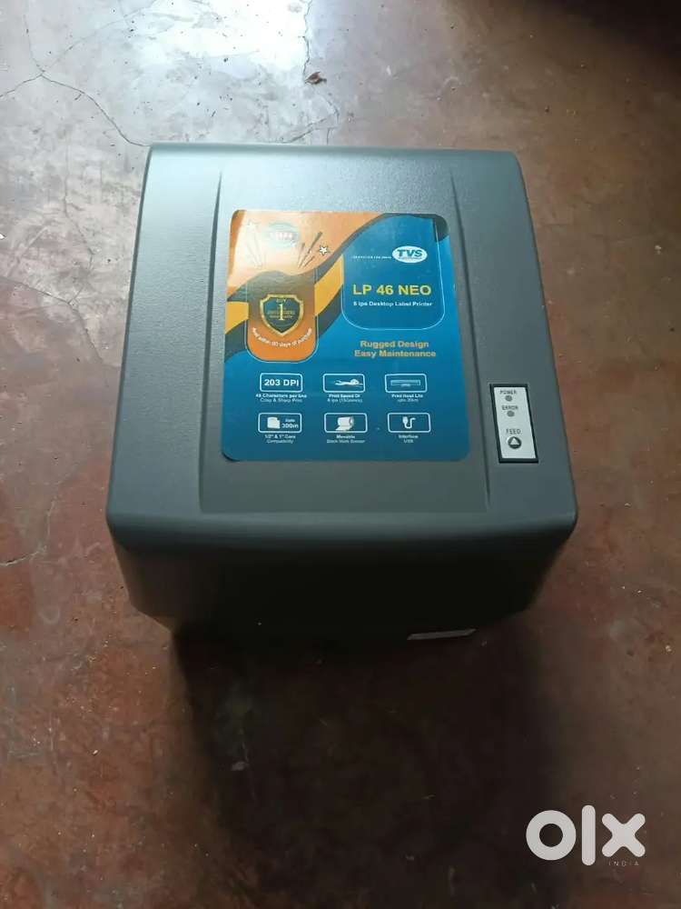 TVS Electronics LP 46 Neo, a desktop label and barcode printer widely