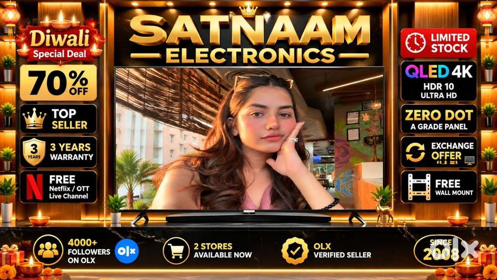 43 INCH ULTRA SLIM QLED TV UPGRADE YOUR HOME WITH SMART LED TV