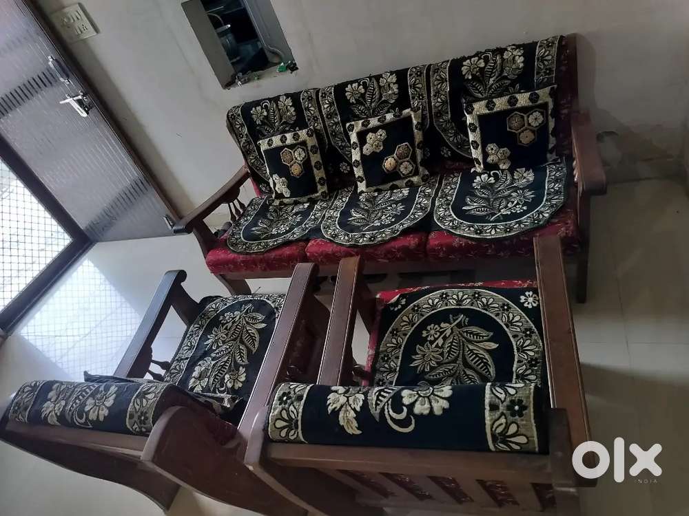 Wooden Sofa set (1+2)