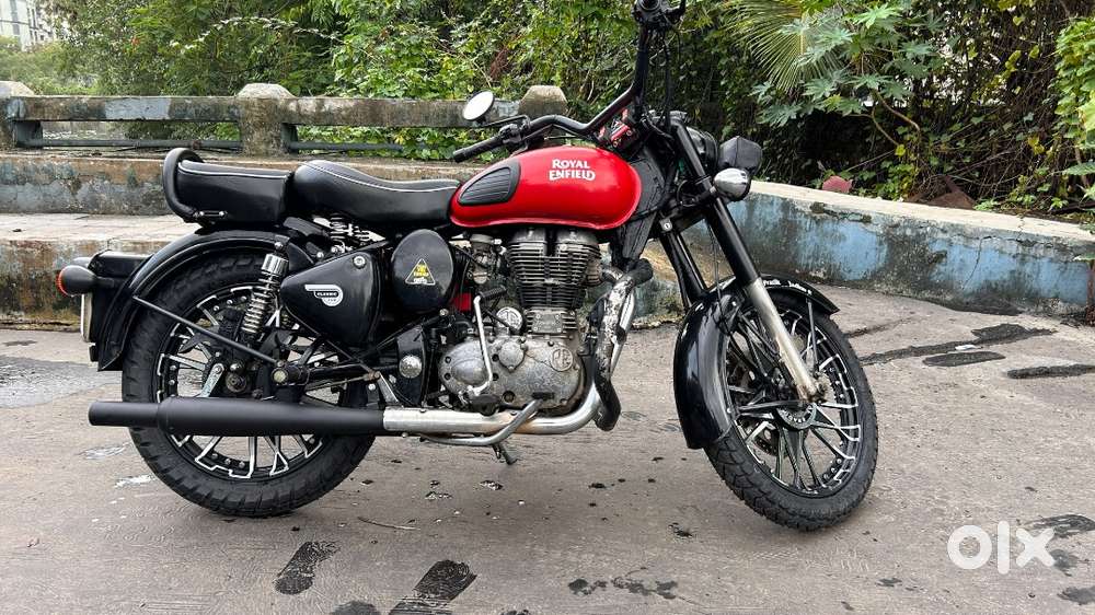 350 Redditch Red Classic 350 Colour Modified Enfield Redditch Red