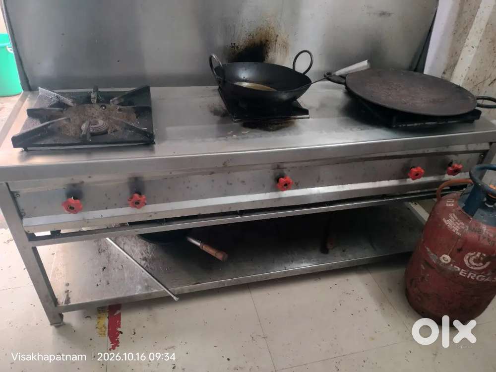 Commercial SS Gas Stove 3 Burner