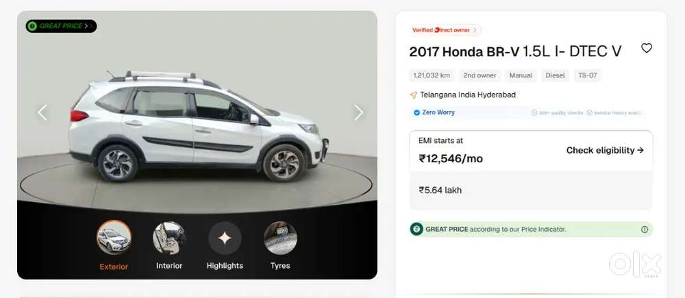 Honda 7 Seater Car For Sale