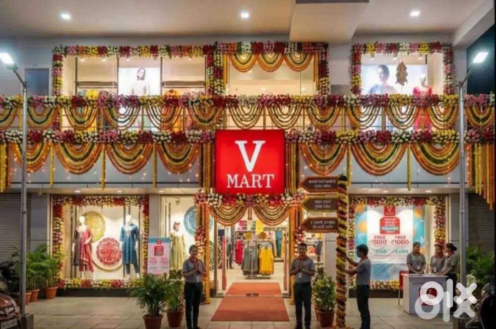 Available job V-mart Mall boys and girls fresher and experience apply