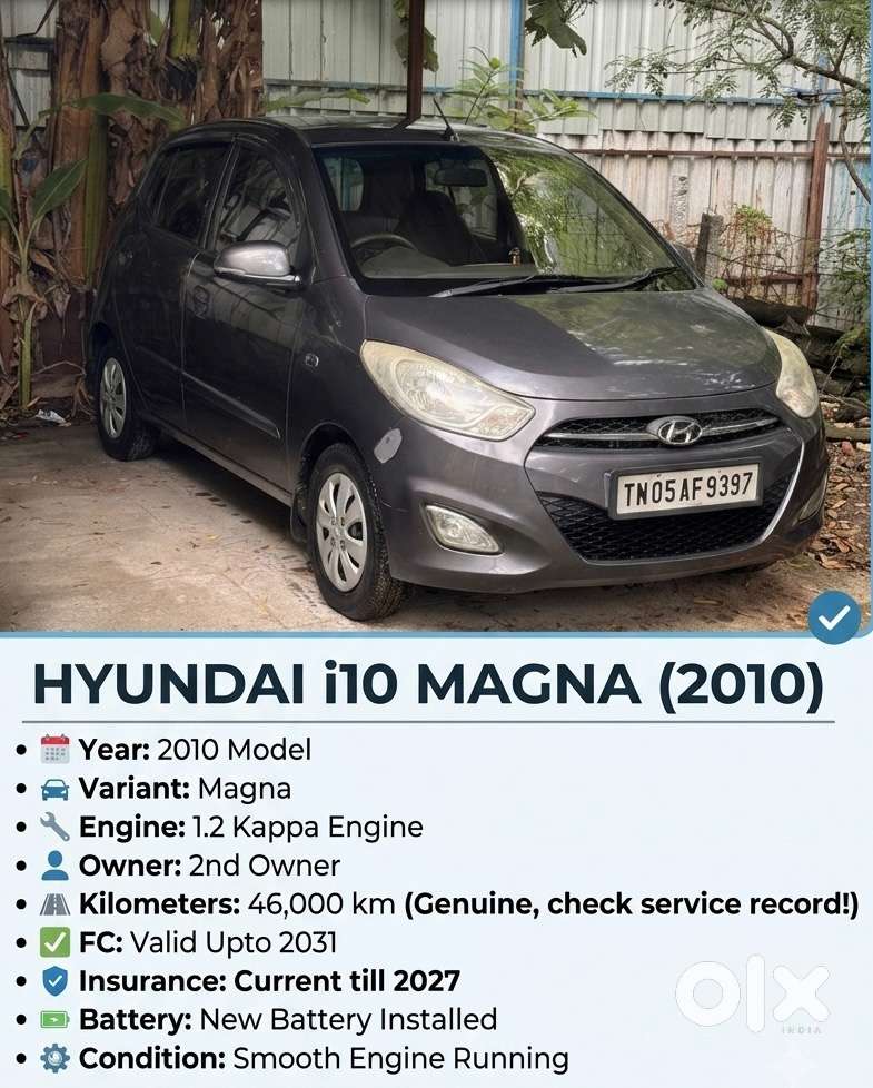 Hyundai I10 Magna 2010 2nd Owner
