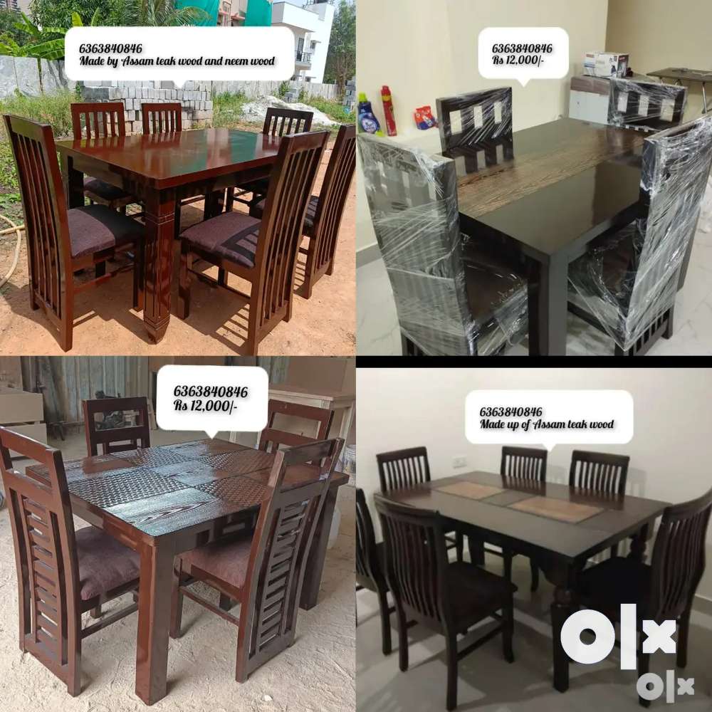 Teak wood dining on sale table olx