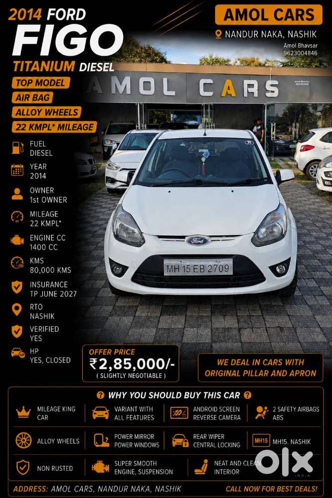 Ford Figo 1.4 Duratorq Diesel Titanium, 2014, Diesel
