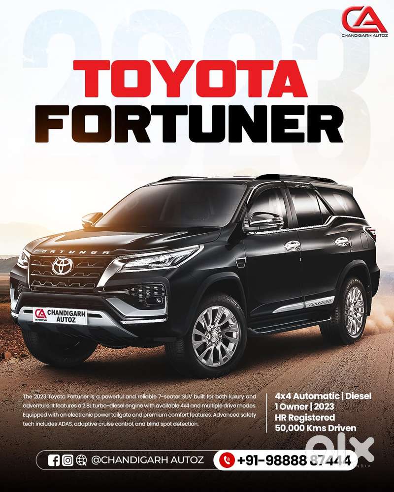 Toyota Fortuner 4x4 At 2.8 Diesel, 2023, Diesel