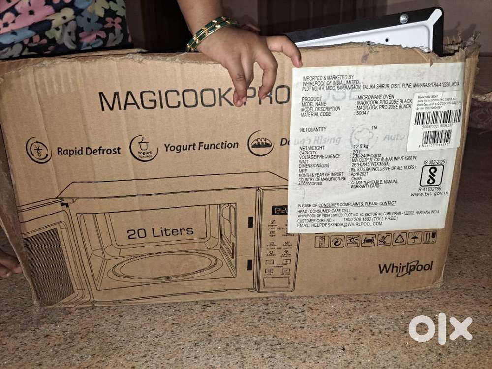 Whirlpool Magicook Pro 20L Microwave &ndash; Open Box, Never Used