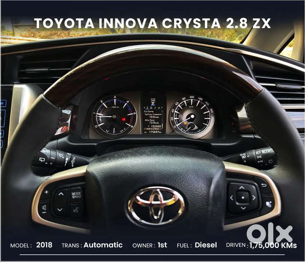 Innova Crysta 2.8 Zx At 2018 Dl Reg