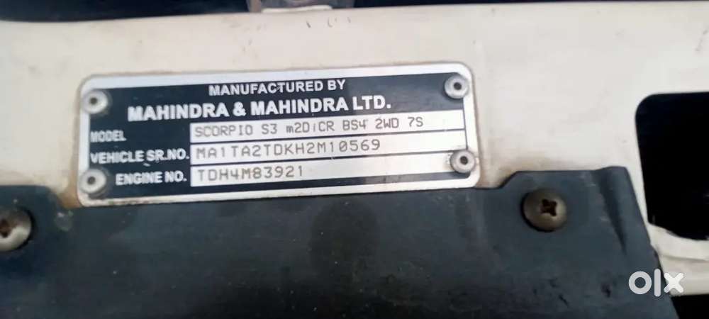 Mahindra Scorpio 2.2 S3 Plus 2018