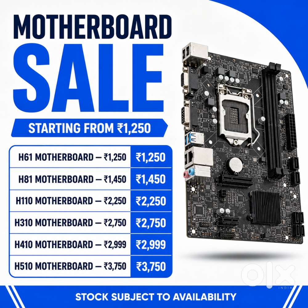 H61 to H510 Motherboards Available – Fixed Price