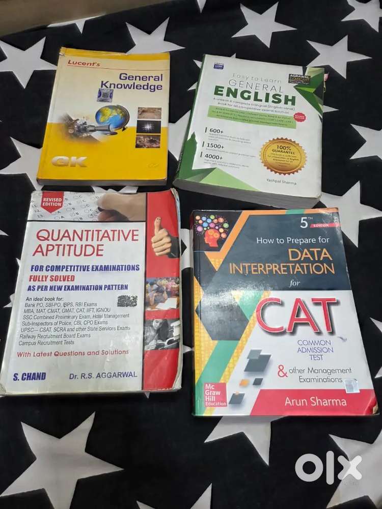 Books for CAT, government and bank exam preparation