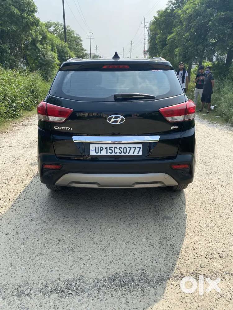 Hyundai Creta Diesel 2018 Black Colour Vip No. September Registration