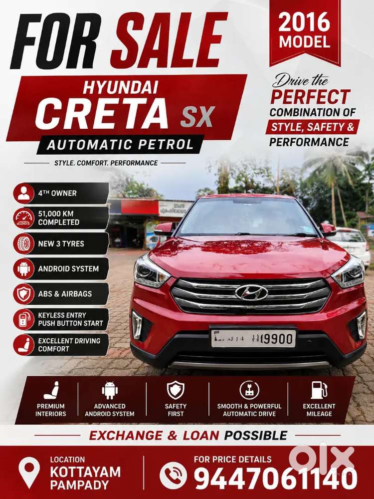Hyundai Creta 2016 With 51000 Km Driven