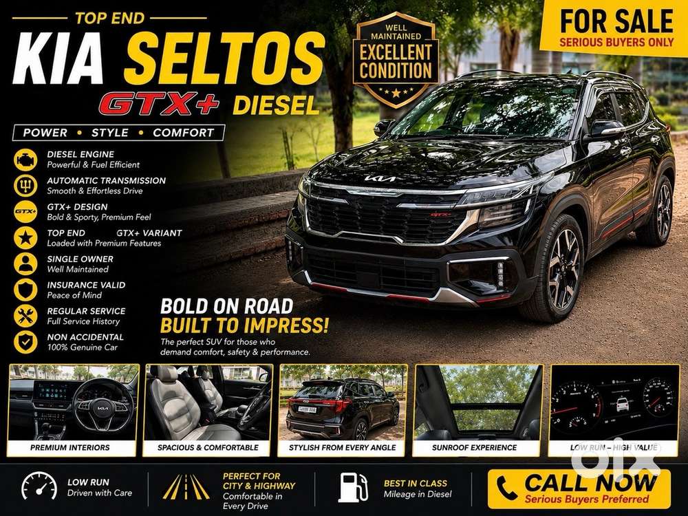 Kia Seltos Diesel At 2025 Top Model Vip Number