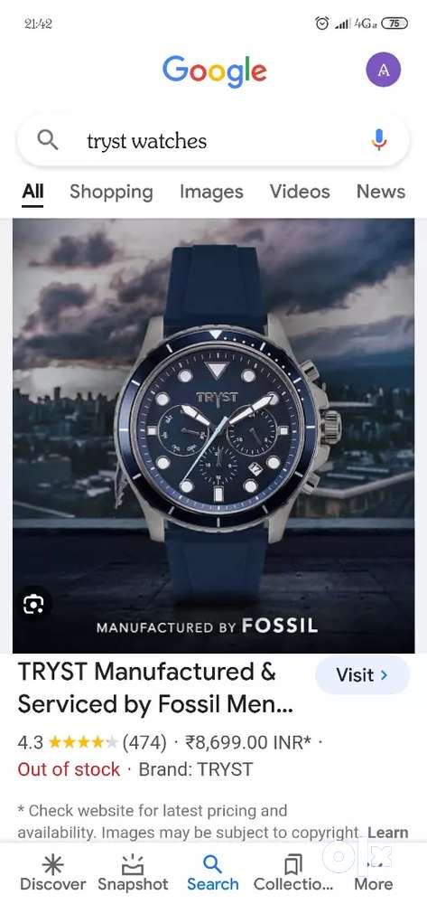 Tryst by fossil hot sale