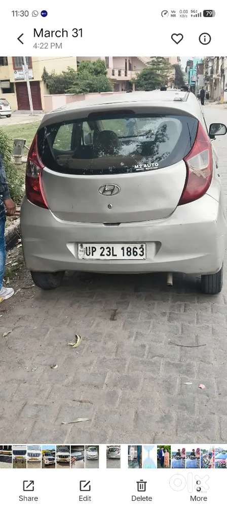 Rampur Transfer Hyundai Eon 2012 Petrol Ok Condition Hai