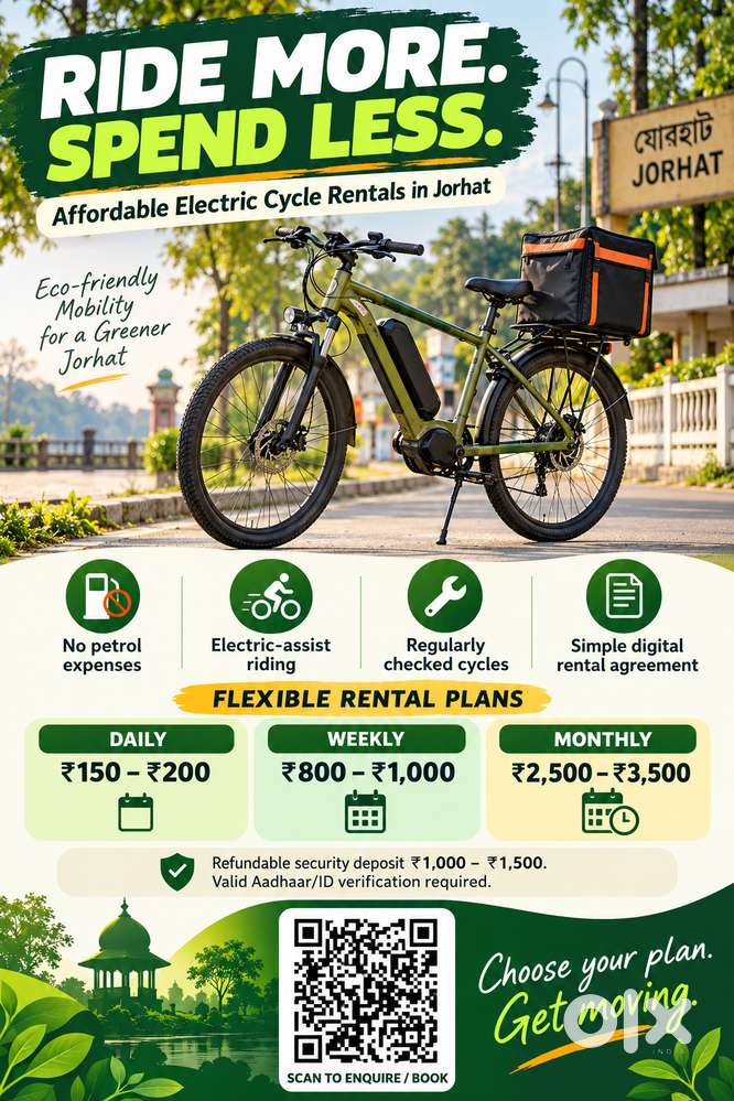 Jorhat Electric Cycle Rentals: Affordable, Eco-Friendly Mobility