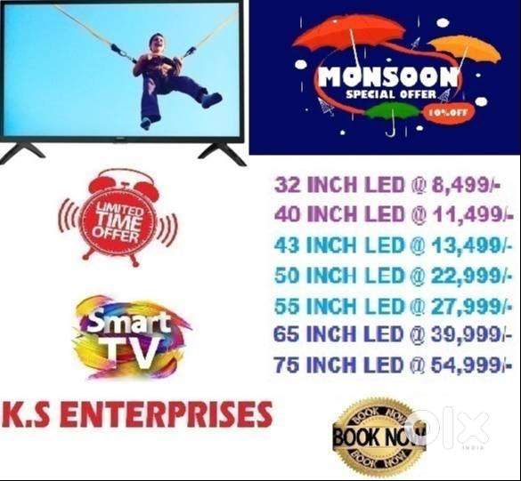 43 INCH LED TV, SMART, 4K UHD LED TV IN 13,499/- ONLY.