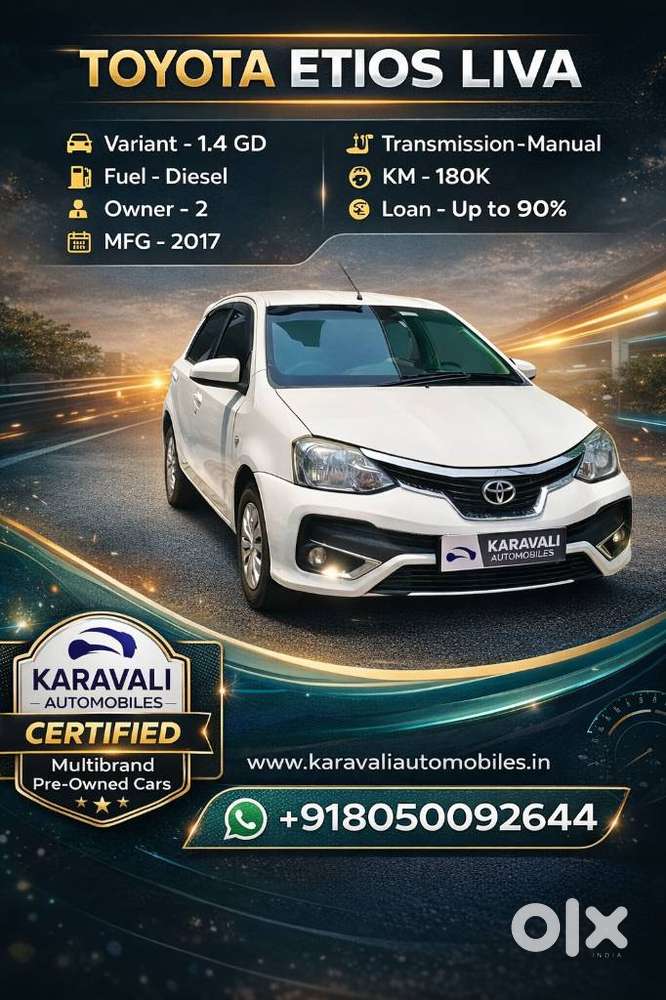 Toyota Etios Liva 1.4 Gd, 2017, Diesel