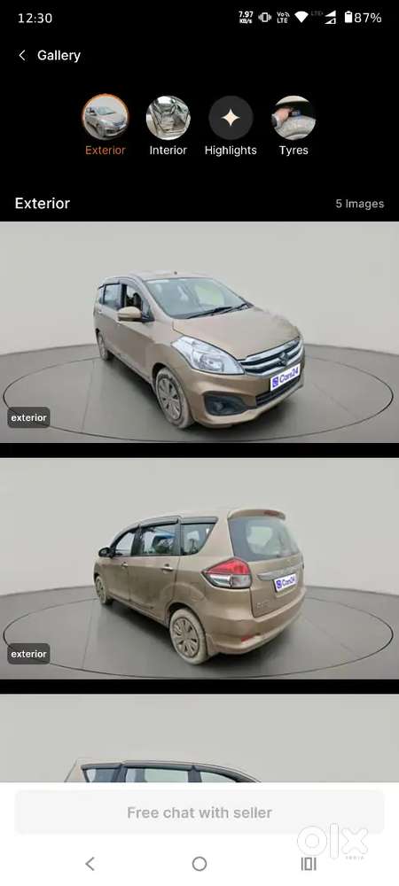 Maruti Ertiga 2016 December Very Good Condition