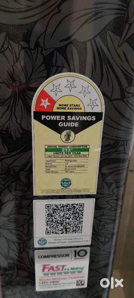 LG refrigerator 180 ltr
