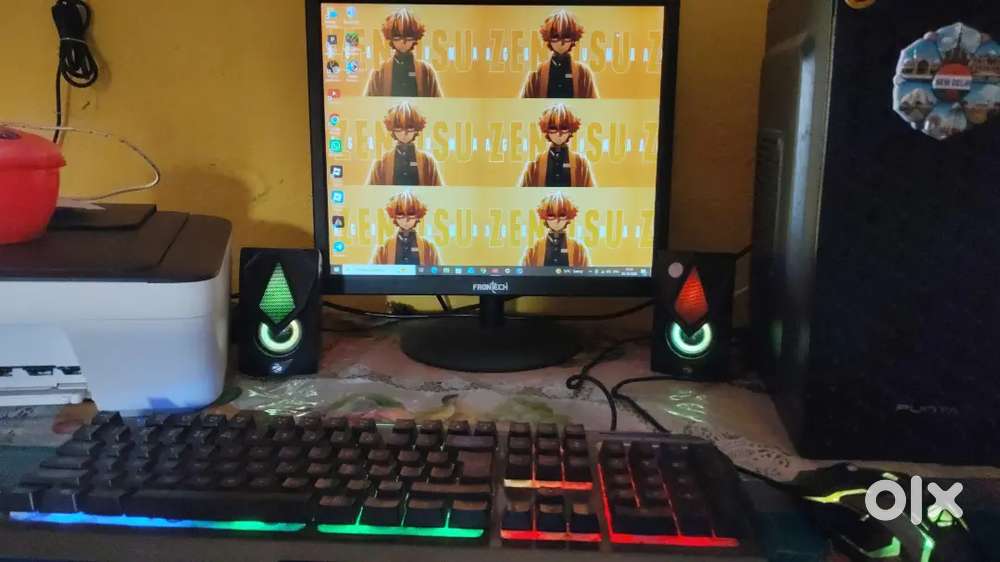 Pc with RGB keyboard and mouse