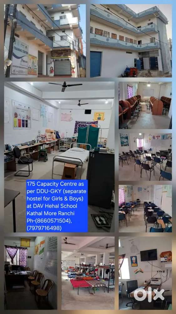Space for training center,Separate Building for girls and boys