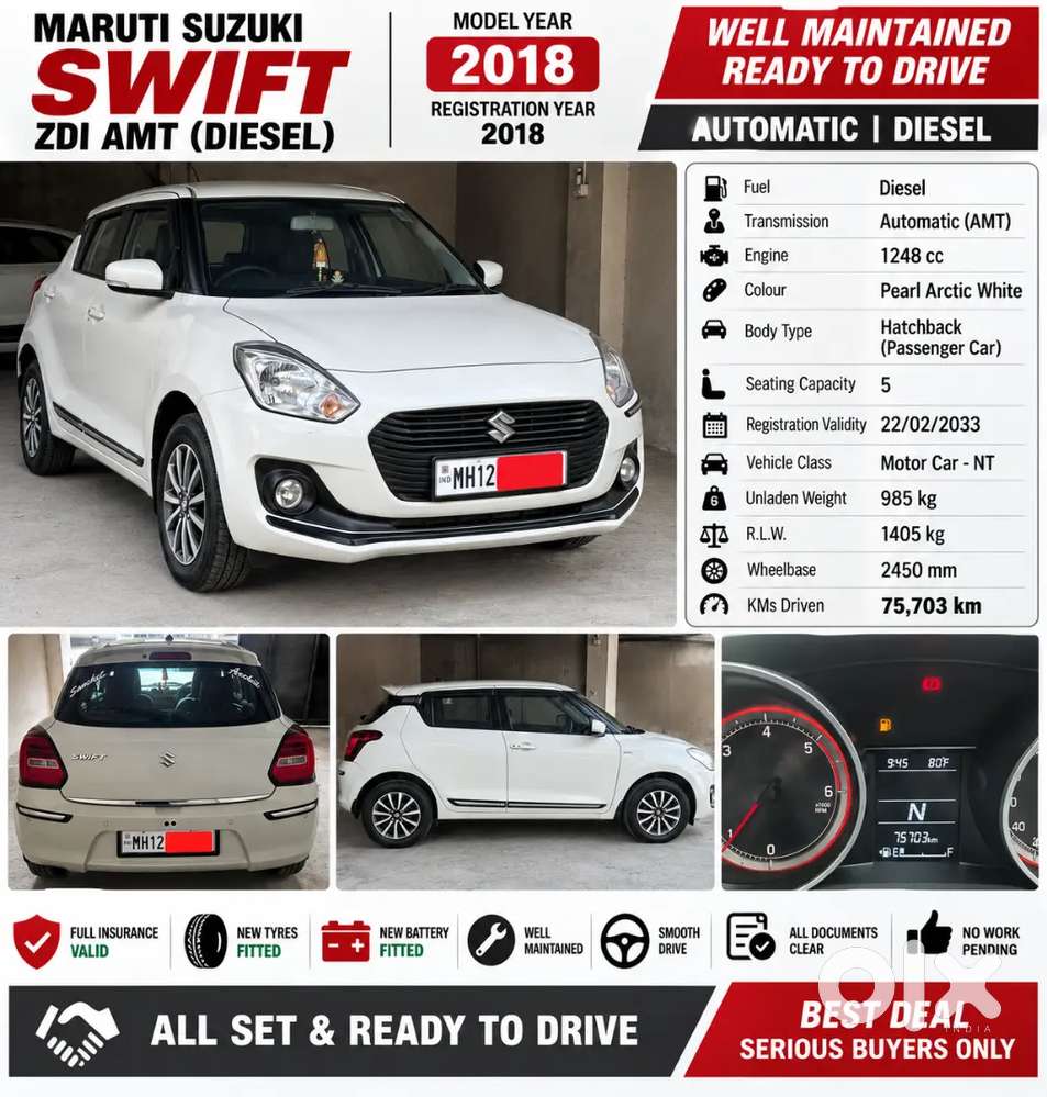 Maruti Suzuki Swift 2018 Automatic