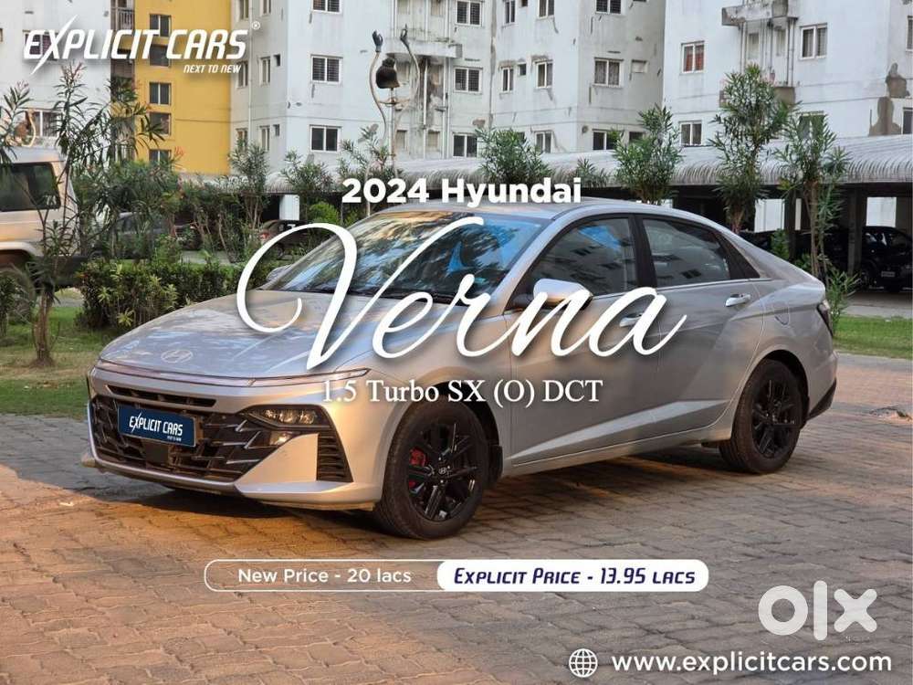 Hyundai Verna 1.5 Sx (o) Turbo Petrol Dct, 2024, Petrol