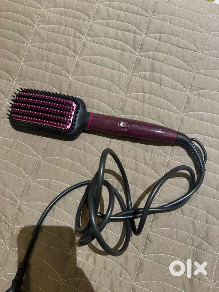 Hair straightner brush