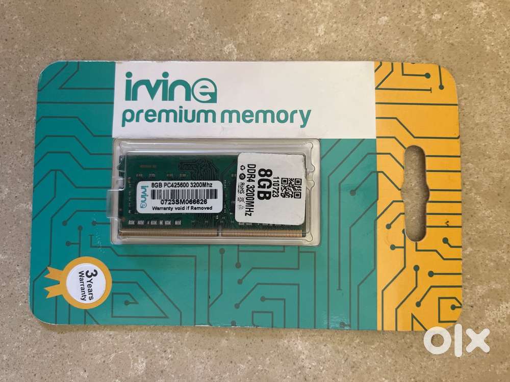 Irvine Premium Memory, 8GB DDR4 3200MHz, RAM Packaging