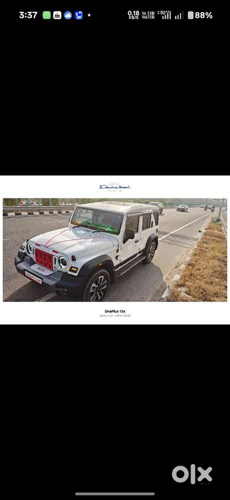 Mahindra Thar Roxx 2025 Diesel 10000 Km Driven
