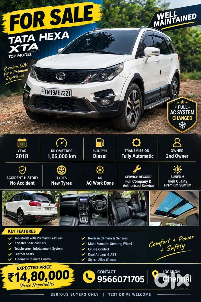 Tata Hexa 2018 Diesel Well Maintained