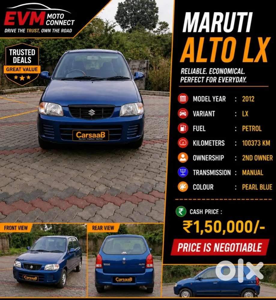 Maruti Suzuki Alto 800 2012 Petrol 100373 Km Driven