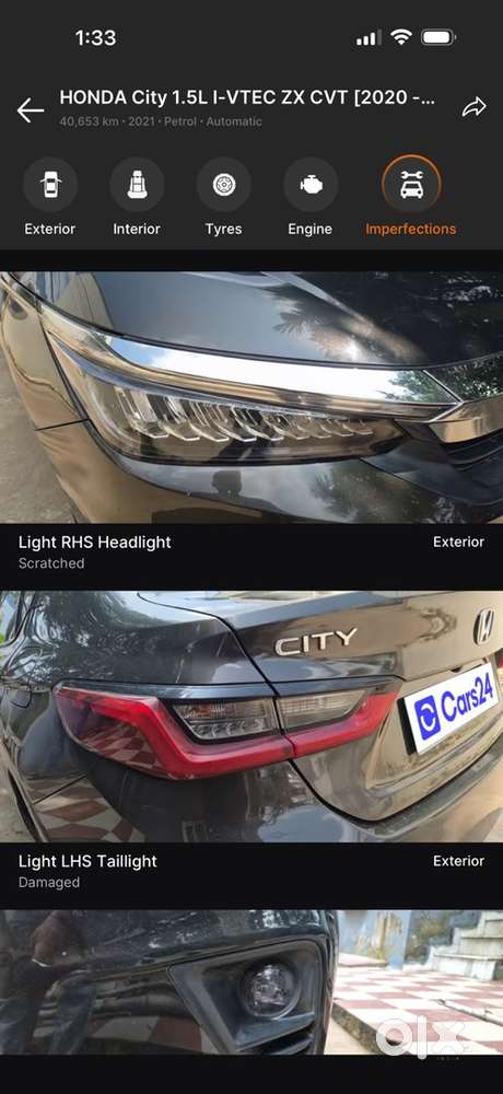 Honda City Zx Petrol Well Maintained
